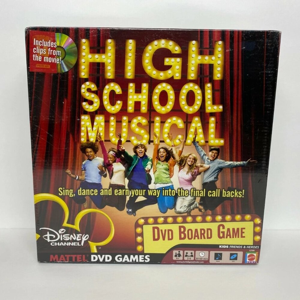 High School Musical DVD Board Game 2006 Disney Chanel Brand New